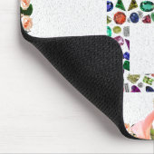 B Initiaal Gemstone Muismat (Hoek)