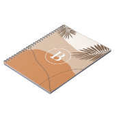 B - Initiaal Monogram Letter B Abstract ontwerp Notitieboek (Linkerzijde)