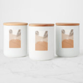 B - Initiaal Monogram Letter B Abstract ontwerp Voedselcontainer Etiket (Flessen)