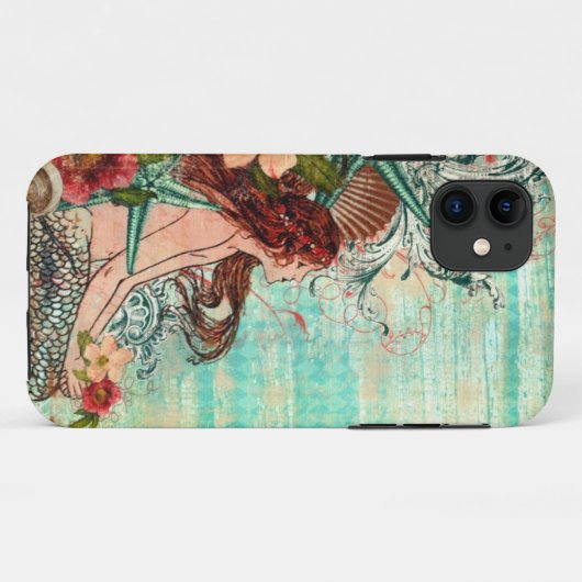 B iPhone 4 Hoesje Mermaid CUSTOMIZE IT!! (Achterkant (horizontaal))