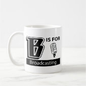 B is bestemd voor omroep koffiemok (Links)