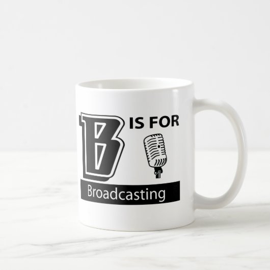 B is bestemd voor omroep koffiemok (Rechts)