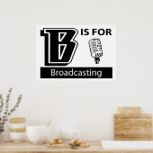 B is bestemd voor omroep poster (Keuken)