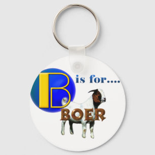 B is Fo rBOER - GOAT GIFTS Sleutelhanger