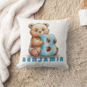 B is for Bear – Personalized Baby Pillow Kussen (Deken)