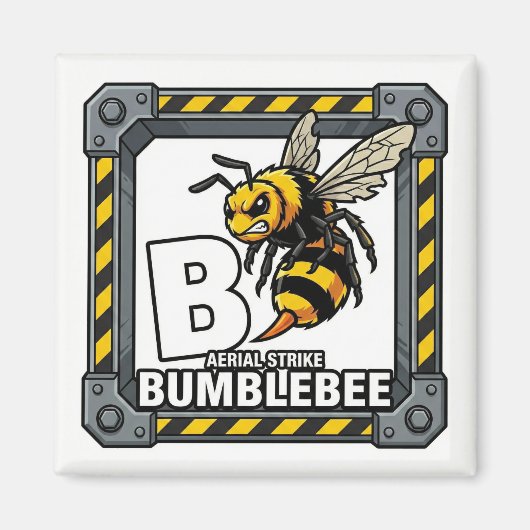 B is for Bumblebee – GTA Style ABC Learning  Magneet (Voorkant)