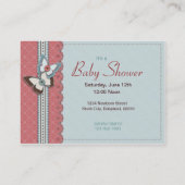 B is voor Baby-herinneringskaart Visitekaartje (Achterkant)