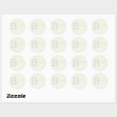 "B" is voor Baby shower Sticker (Vel)