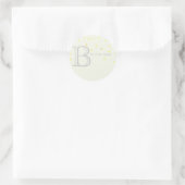 "B" is voor Baby shower Sticker (Tas)