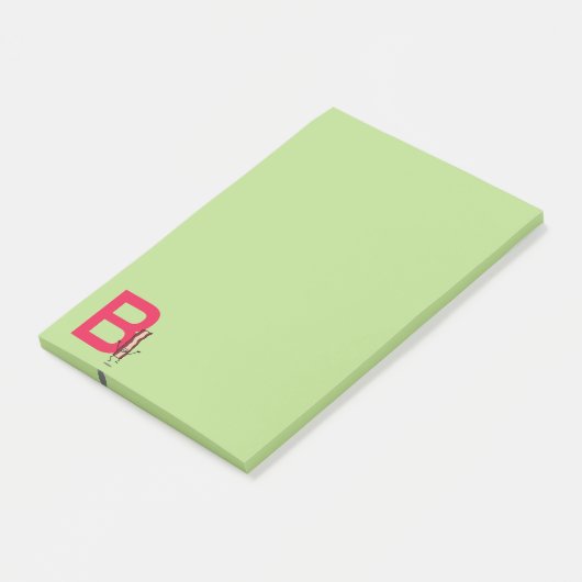 B is voor Bacon happy springstrip abc letter Post-it® Notes (Schuin)