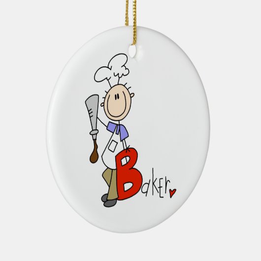 B is voor Baker Keramisch Ornament (Rechts)