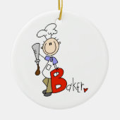 B is voor Baker Keramisch Ornament (Voorkant)