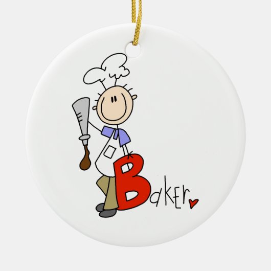 B is voor Baker Keramisch Ornament (Voorkant)
