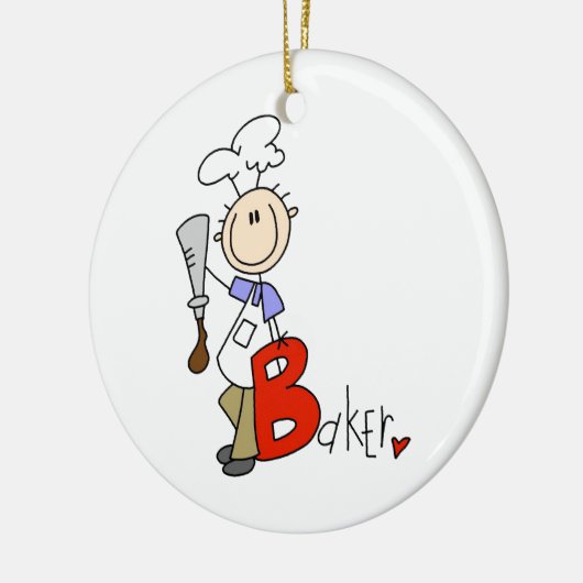 B is voor Baker Keramisch Ornament (Links)