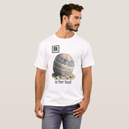 B is voor Ball T-Shirt (Voorkant volledig)