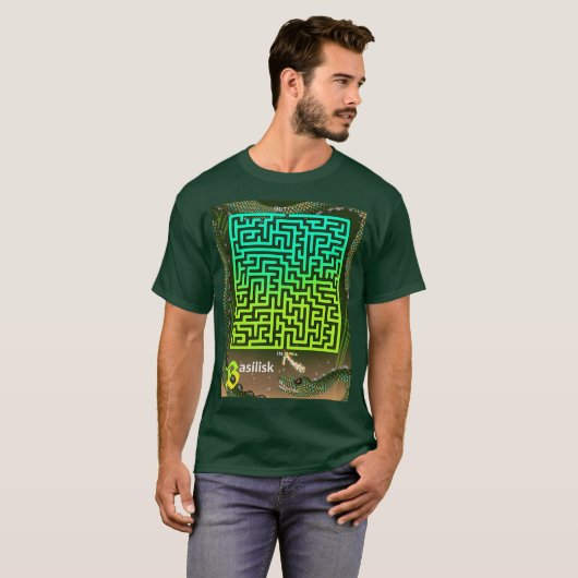 B is voor Basilisk Maze T-shirt (Voorkant volledig)