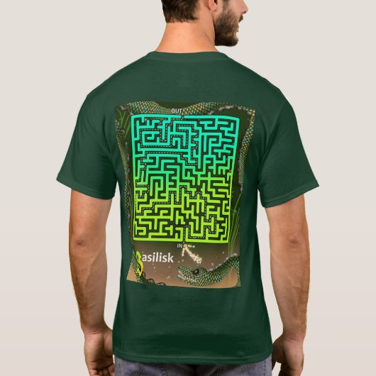 B is voor Basilisk Maze T-shirt (Achterkant)