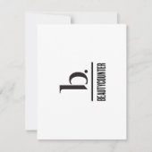 b is voor Beautyteller Hartelijk dank Bedankkaart (Voorkant)