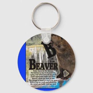 B IS VOOR BEAVER-SLEUTELHANGER SLEUTELHANGER