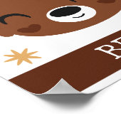 B is voor Beer, Opvang, Slaapkamer, Kinderkamer Mu Poster (Hoek)