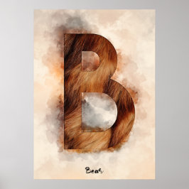 B is voor Beer Poster