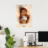 B is voor Beer Poster (Thuiskantoor)