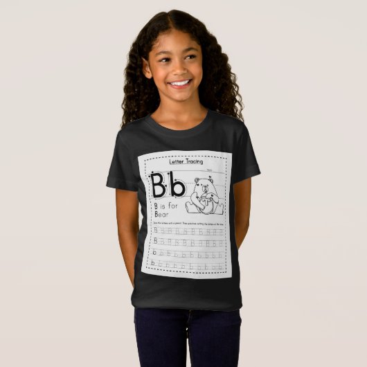 B is voor Beer T-shirt (Voorkant volledig)