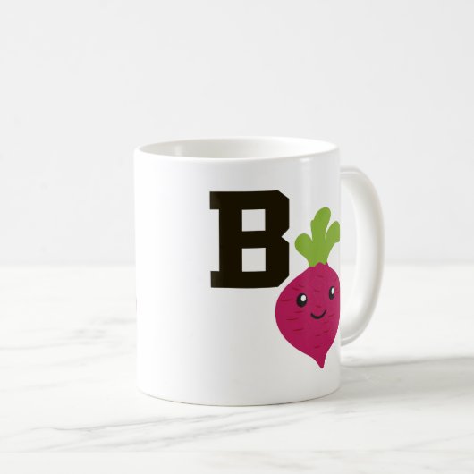 B is voor Beet Koffiemok (Voorkant rechts)