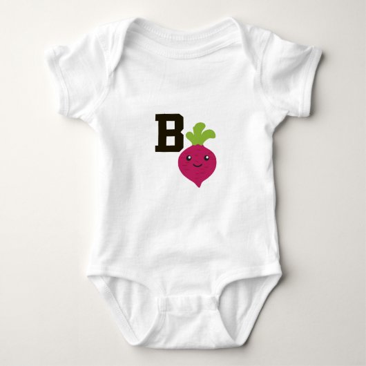 B is voor Beet Romper (Voorkant)
