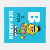 B is voor Bert | Jouw namen toevoegen Fleece Deken (Voorkant (Horizontaal))