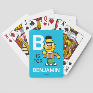 B is voor Bert   Jouw namen toevoegen Pokerkaarten