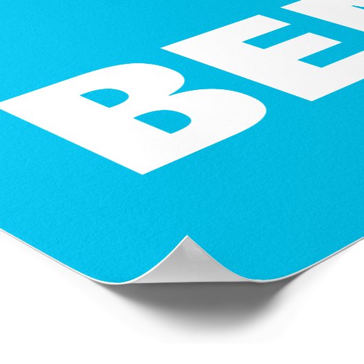 B is voor Bert | Jouw namen toevoegen Poster (Hoek)