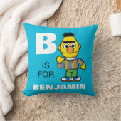 B is voor Bert | Voeg je naam toe Kussen (Deken)