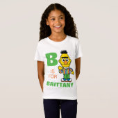 B is voor Bert | Voeg je naam toe T-shirt (Voorkant volledig)