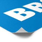 B is voor Big Bird | Jouw namen toevoegen Poster (Hoek)