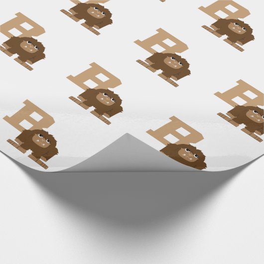 B is voor Bigfoot Cadeaupapier (Hoek)