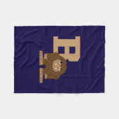 B is voor Bigfoot Fleece Deken (Voorkant (Horizontaal))