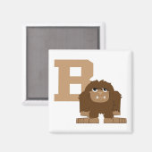 B is voor Bigfoot Magneet (Voorkant / Achterkant)