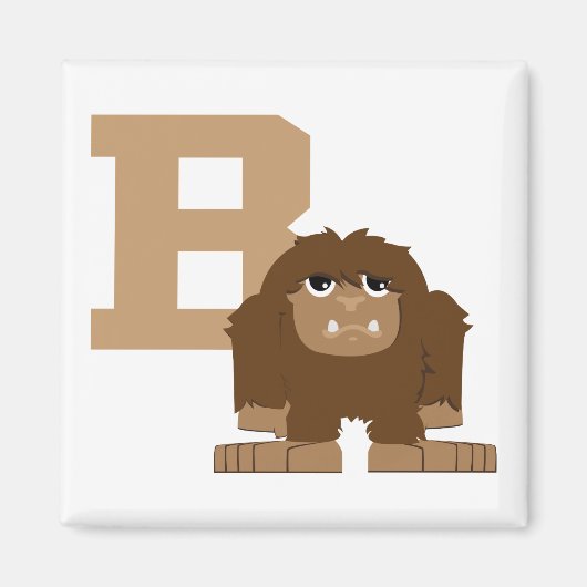 B is voor Bigfoot Magneet (Voorkant)