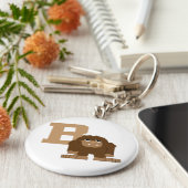 B is voor Bigfoot Sleutelhanger (Zijkant)