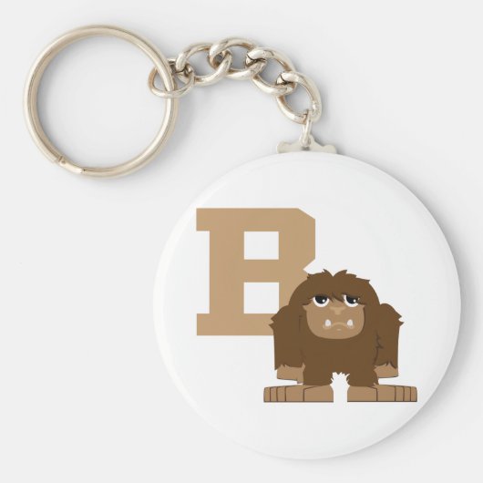 B is voor Bigfoot Sleutelhanger (Voorkant)