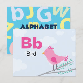 B is voor Bird - Alphabet Flash Kaart