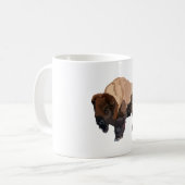 B is voor Bison Koffiemok (Voorkant links)