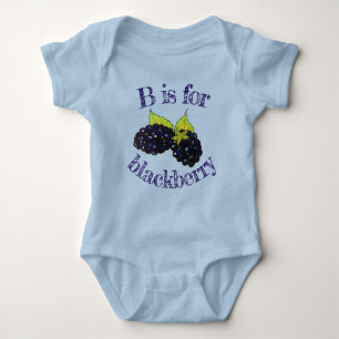 B is voor Blackberry Blackberries Berries Fruit Romper
