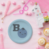 B is voor blauwbes papieren bordje (Feest)