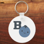 B is voor blauwbes sleutelhanger (Voorkant)