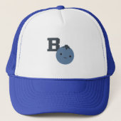 B is voor blauwbes trucker pet (Voorkant)