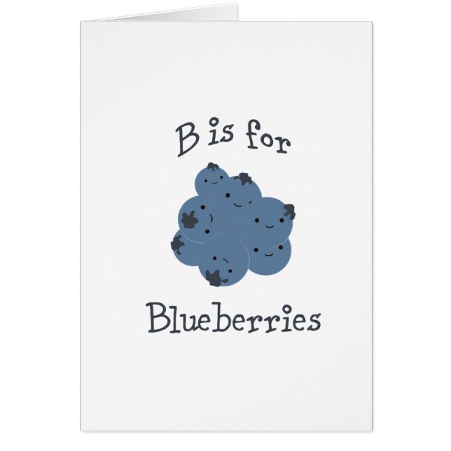 B is voor Blauwe bessen (Voorkant)