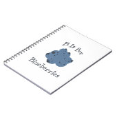 B is voor Blauwe bessen Notitieboek (Linkerzijde)