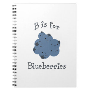 B is voor Blauwe bessen Notitieboek
